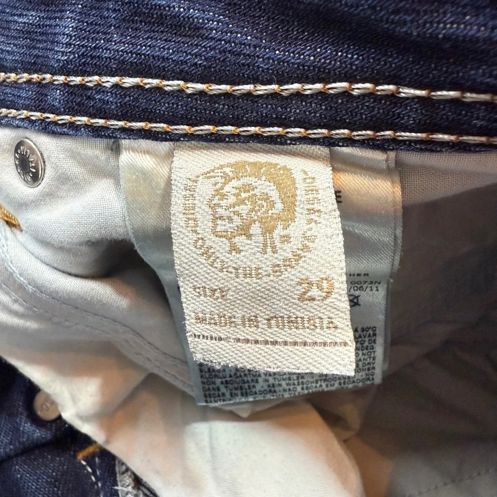 Diesel Men's Bootcut Jeans in Faded Blue Wash